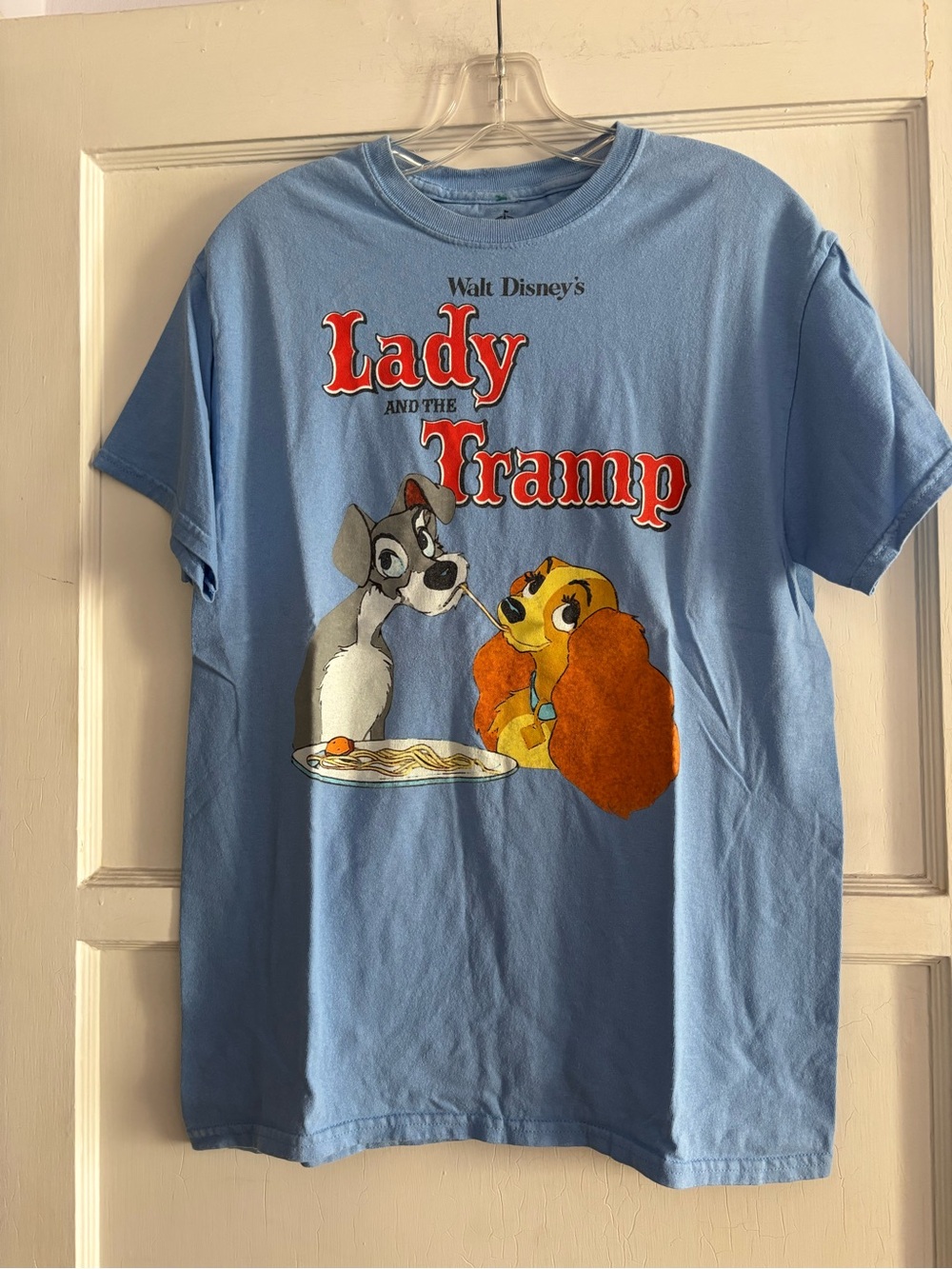 Disney Parks Lady and the Tramp Blue Tee Medium